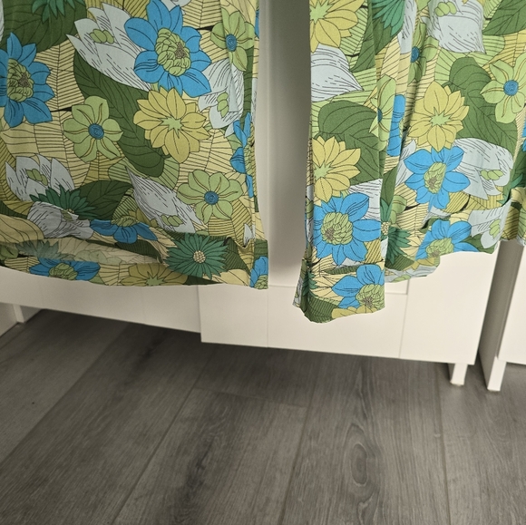 NWOT Collectif Bright & Beautiful Tropical Retro Kim Wide Leg Pants - Picture 7 of 12